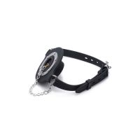 XR Brands Pie Hole - Siliconen ringgag met plug, afbeelding 5