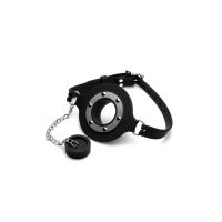 XR Brands Pie Hole - Siliconen ringgag met plug, afbeelding 6