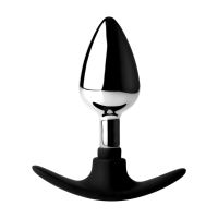 XR Brands Dark Invader - Anaalplug van Metaal en Siliconen - Medium, afbeelding 4