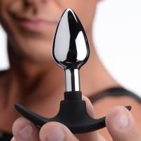 XR Brands Dark Invader - Metaal en siliconen buttplug - Small, afbeelding 6
