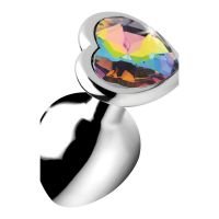 XR Brands Rainbow Prism - Heart Anaalplug - Medium