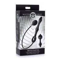 XR Brands Opblaasbare Siliconen Anaalplug + Cock & Ball Ring, afbeelding 5