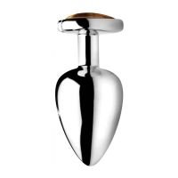 XR Brands Tiger Eye Heart - Anaalplug - Large, afbeelding 3