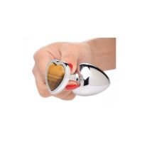 XR Brands Tiger Eye Heart - Anaalplug - Large, afbeelding 4