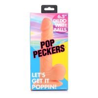 XR Brands POP - Dildo met ballen - 16,5 cm, afbeelding 7