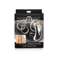XR Brands Afsluitbare RVS kuisheidskooi met 3 ringen, afbeelding 2