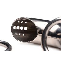XR Brands Afsluitbare RVS kuisheidskooi met 3 ringen, afbeelding 5