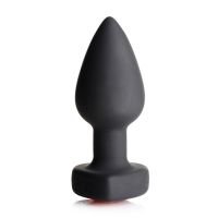 XR Brands Siliconen Vibrerend Rood Hart - Buttplug met Afstandsbediening - Small, afbeelding 4