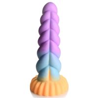 XR Brands Silicone Unicorn Horn Fantasy dildo, afbeelding 3