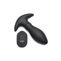 XR Brands Rim Slide - Siliconen Anaalplug met Schuifbeweging - Zwart