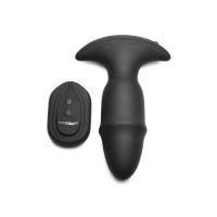 XR Brands Butt Slider - Siliconen buttplug met schuifring - Zwart, afbeelding 4