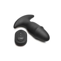 XR Brands Butt Slider - Siliconen buttplug met schuifring - Zwart, afbeelding 5