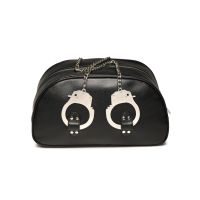 XR Brands Cuffed reistas met handboeien als handvatten - Zwart, afbeelding 5