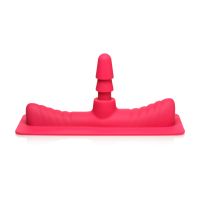 XR Brands Saddle Adapter met Dildo - Roze/Naturel