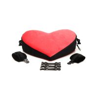 XR Brands Bondage Love Pillow - Zwart/Rood, afbeelding 3
