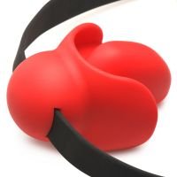 XR Brands Gag Order - Extreme siliconen ball gag - Rood, afbeelding 5