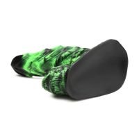 XR Brands Glowzilla - Lichtgevende siliconen dildo - Groen/Zwart, afbeelding 3