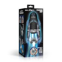 XR Brands The Milker Pleasure Grip - Zuigende en vibrerende masturbator - Transparant/Zwart, afbeelding 2