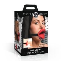 XR Brands Sissy - Vibrerende mondknevel - Rood, afbeelding 3