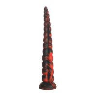 XR Brands Stinger - Siliconen dildo - Rood/Zwart