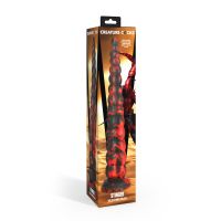 XR Brands Stinger - Siliconen dildo - Rood/Zwart, afbeelding 4