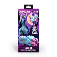 XR Brands Asstra - Siliconen kont stroker - Blauw/Paars, afbeelding 3