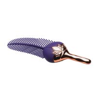 XR Brands The Tickler - Vibrerende siliconen kietelveer - Paars/Goud