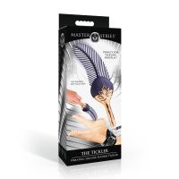XR Brands The Tickler - Vibrerende siliconen kietelveer - Paars/Goud, afbeelding 2