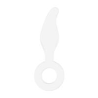 Chrystalino Gripper - Glazen dildo met ring