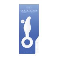 Chrystalino Gripper - Glazen dildo met ring, afbeelding 3