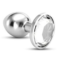 Crushious Bijou - Buttplug met juweel - Small - Transparant, afbeelding 4