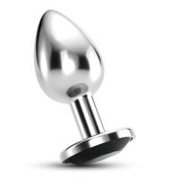 Crushious Bijou - Buttplug met juweel - Large - Zwart