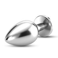 Crushious Bijou - Buttplug met juweel - Large - Zwart, afbeelding 2