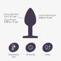 Crushious Bijou - Buttplug met juweel - Small - Rood, afbeelding 7