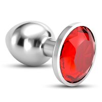 Crushious Bijou - Buttplug met juweel - Medium - Rood, afbeelding 4
