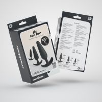 Crushious Tic Tac Toe Anale Buttplug Trainingsset - Zwart, afbeelding 2