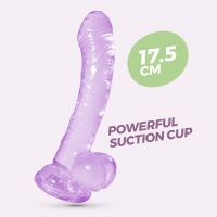 Crushious Hudini Flexibele dildo - 17,5 cm - Paars, afbeelding 5