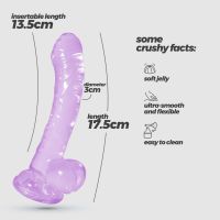 Crushious Hudini Flexibele dildo - 17,5 cm - Paars, afbeelding 6
