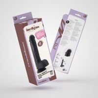 Crushious Inviktus - Dildo van vloeibare siliconen - 22 cm - Zwart, afbeelding 5
