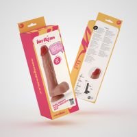 Crushious Inviktus - Dildo van vloeibare siliconen - 23 cm - Huidskleur, afbeelding 5