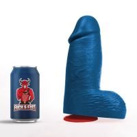 Fuck & Fist Dagr L - Realistische dikke dildo met ballen - 17 cm - Blauw, afbeelding 5