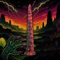 Fiction Cocks Infernal Tentacle Demon - Anale slang - 37,5 cm - Rood/Zwart, afbeelding 3