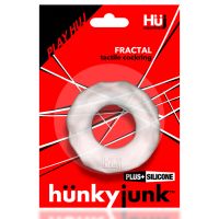 Hunkyjunk Fractal - Tactiele cockring - Clear Ice, afbeelding 2