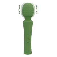 Loveline Krachtige wand vibrator massager met vaste handgreep - Green Mumba