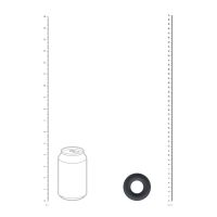 Levelz Cockring van vloeibare siliconen - M - Zwart, afbeelding 4