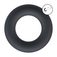 Levelz vloeibare siliconen cockring - L - Zwart