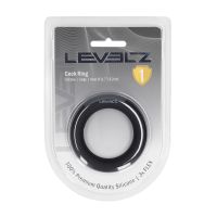 Levelz vloeibare siliconen cockring - L - Zwart, afbeelding 2