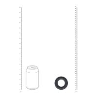 Levelz vloeibare siliconen cockring - L - Zwart, afbeelding 4
