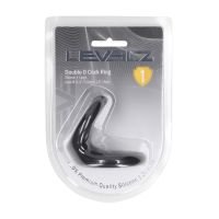 Levelz Double O Siliconen Cockring - L - Zwart, afbeelding 5
