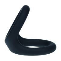 Levelz Double O Siliconen Cockring - L - Zwart, afbeelding 2